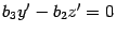 $ {b_3y'-b_2z'=0}$