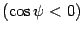 $ (\cos\psi<0)$
