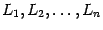 $ L_1,L_2,\dots,L_n$