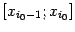$ [x_{i_0-1};x_{i_0}]$