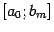 $ [a_0;b_m]$