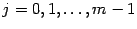 $ j=0,1,\dots,m-1$