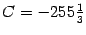 $ C=-255\frac{1}{3}$