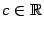 $ c\in\mathbb{R}$
