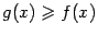 $ g(x)\geqslant f(x)$