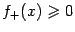 $ f_+(x)\geqslant 0$