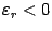 $ {\varepsilon}_r<0$