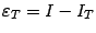 $ {\varepsilon}_T=I-I_T$