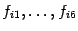 $ f_{i1},\dots,f_{i6}$