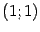 $ (1;1)$