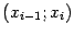 $ (x_{i-1};x_i)$