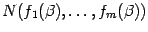 $ N(f_1({\beta}),\dots,f_m({\beta}))$