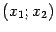 $ (x_1;x_2)$