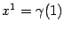 $ x^1={\gamma}(1)$