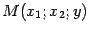 $ M(x_1;x_2;y)$