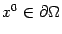 $ x^0\in\partial{\Omega}$