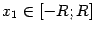 $ x_1\in[-R;R]$