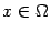 $ x\in{\Omega}$