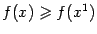$ f(x)\geqslant f(x^1)$