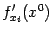 $ f'_{x_i}(x^0)$