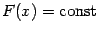 $ F(x)=\mathrm{const}$