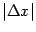 $ \vert{\Delta}x\vert$