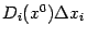 $ D_i(x^0){\Delta}x_i$