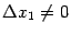 $ {\Delta}x_1\ne0$