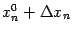 $ x^0_n+{\Delta}x_n$