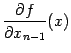 $ \displaystyle{\frac{\partial f}{\partial x_{n-1}}}(x)$