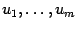 $ u_1,\dots,u_m$