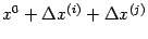 $ x^0+{\Delta}x^{(i)}+{\Delta}x^{(j)}$