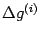$ {\Delta}g^{(i)}$