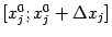 $ [x^0_j;x_j^0+{\Delta}x_j]$