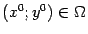 $ {(x^0;y^0)\in{\Omega}}$