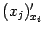 $ (x_j)'_{x_i}$