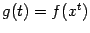 $ g(t)=f(x^t)$