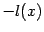 $ -l(x)$