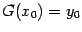 $ G(x_0)=y_0$