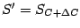 $ S'=S_{C+{\Delta}C}$