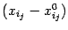 $ (x_{i_j}-x^0_{i_j})$