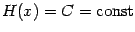 $ {H(x)=C=\mathrm{const}}$