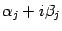 $ {\alpha}_j+i{\beta}_j$